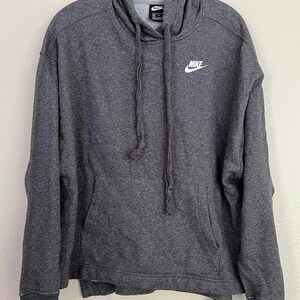 Nike womens charcoal gray lightweight hoodie cute side slits medium